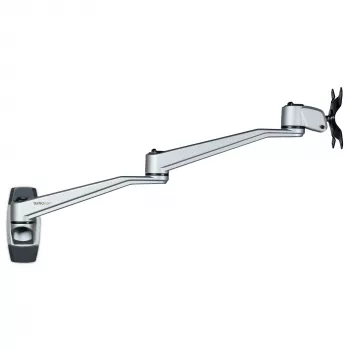 StarTech.com Soporte de pared para brazo de monitor - Brazo de monitor VESA de pared ergonómico articulado - 20 pulgadas (52 cm) de largo - Pantalla individual de hasta 34 pulgadas - Orientable/inclinable/giratorio - Soporte de pantalla ajustable