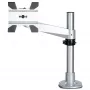 StarTech.com Brazo de monitor para montaje en escritorio - Pantalla VESA o Apple iMac/Thunderbolt o ultrapanorámica de hasta 14 kg - Montaje en mástil de escritorio articulado ajustable en altura para pantalla individual - Abrazadera/pasacables