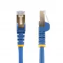 StarTech.com Cable Ethernet CAT6a de 10m – 10 Gigabit blindado snagless RJ45 100W PoE cable patch – Cable de red 10GbE STP con alivio de tensión – Azul probado individualmente/cableado certificado UL/TIA