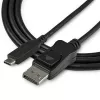 StarTech.com Cable USB-C a DisplayPort 1.4 de 3,3 pies / 1 m – Convertidor adaptador de vídeo USB Type-C a DP 1.4 Alt Mode 8K/5K/4K – HBR3/HDR/DSC – Cable para monitor DP 8K 60 Hz – USB-C/Thunderbolt 3