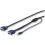 StarTech.com Cable KVM USB de 3 m para consolas montadas en rack