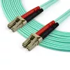 StarTech.com Cable de fibra óptica multimodo LC/UPC a LC/UPC OM3 de 7 m (22 ft), cable de fibra zipcord full duplex 50/125 µm, 100G, baja pérdida de inserción, cable jumper de fibra óptica LSZH