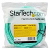 StarTech.com Cable de fibra óptica multimodo LC/UPC a LC/UPC OM3 de 15 m (50 ft), full duplex, cable de fibra zipcord 50/125 µm, 100G, baja pérdida de inserción, cable jumper de fibra LSZH