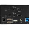 StarTech.com Conmutador KVM HDMI de doble monitor de 2 puertos – 4K 60 Hz Ultra HD HDR – Conmutador KVM HDMI 2.0 4K de sobremesa con hub USB 3.0 de 2 puertos (5 Gbit/s) y 4x USB 2.0 HID, audio – Conmutación por teclas de acceso rápido – TAA