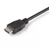 StarTech.com Conmutador KVM HDMI de 2 puertos - 4K 60Hz - Conmutador KVM USB de sobremesa UHD/Ultra HD compacto de dos puertos con cables integrados de 1,2 m y audio - Alimentado por bus y conmutación remota - MacBook ThinkPad