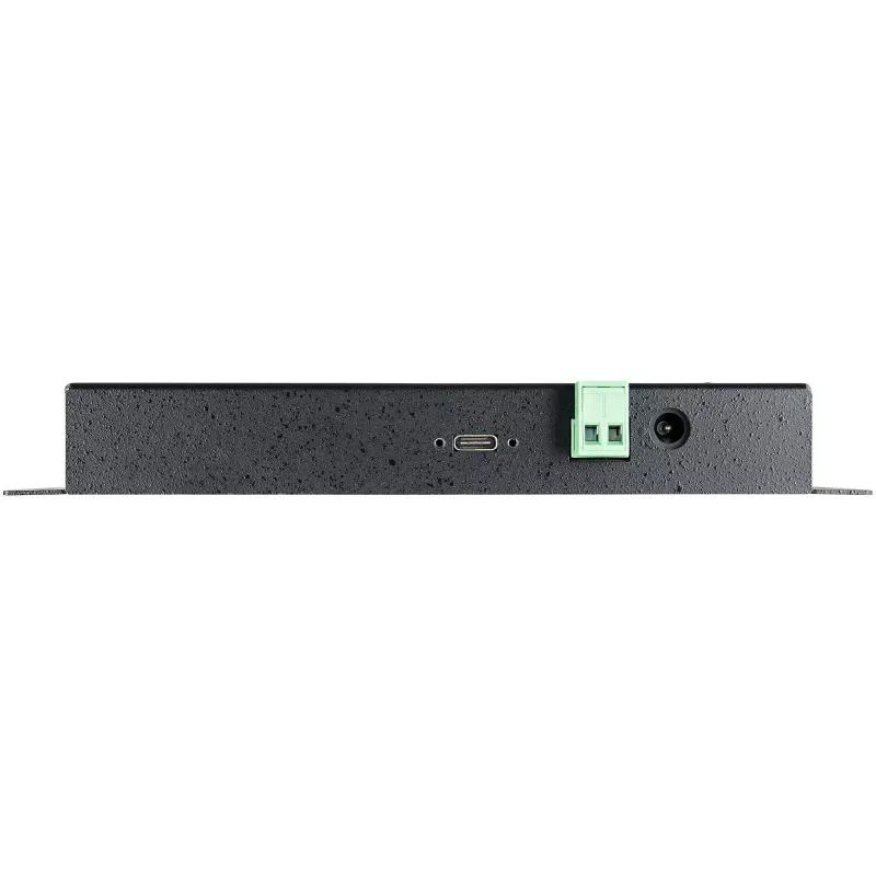 StarTech.com Hub USB C de 4 puertos 10Gbps – Hub USB Type-C industrial de metal con 3xUSB-A y 1xUSB-C – Protección ESD y contra sobretensión – Host USB-C o USB-A – Hub USB 3.2/3.1 Gen 2 autoalimentado y montable