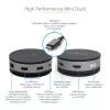 StarTech.com Adaptador multipuerto USB-C - Mini dock USB 3.1 Gen 2 10 Gbit/s Type-C con HDMI/DisplayPort 4K 60Hz o VGA 1080p - PD pass-through de 75 W, hub USB de 3 puertos, GbE - Docking station móvil