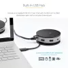 StarTech.com Adaptador multipuerto USB-C - Mini dock USB 3.1 Gen 2 10 Gbit/s Type-C con HDMI/DisplayPort 4K 60Hz o VGA 1080p - PD pass-through de 75 W, hub USB de 3 puertos, GbE - Docking station móvil