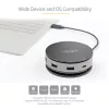 StarTech.com Adaptador multipuerto USB-C - Mini dock USB 3.1 Gen 2 10 Gbit/s Type-C con HDMI/DisplayPort 4K 60Hz o VGA 1080p - PD pass-through de 75 W, hub USB de 3 puertos, GbE - Docking station móvil