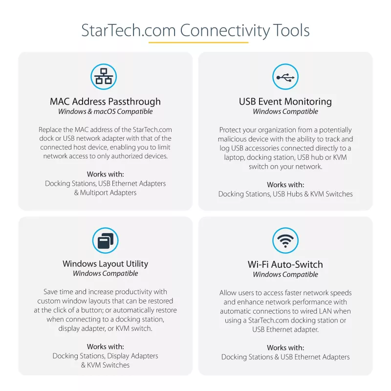 StarTech.com Adaptador multipuerto USB-C - Mini dock USB 3.1 Gen 2 10 Gbit/s Type-C con HDMI/DisplayPort 4K 60Hz o VGA 1080p - PD pass-through de 75 W, hub USB de 3 puertos, GbE - Docking station móvil