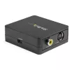 StarTech.com Convertidor VGA a RCA y S-Video - Alimentación por USB, convertidor de vídeo activo, negro, CE, FCC, REACH, 1920 x 1080 píxeles, 640 x 480, 1920 x 1080 píxeles, 60 Hz