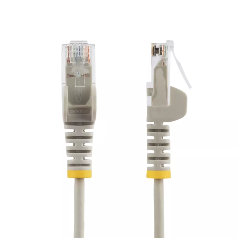 StarTech.com Cable CAT6 de 1 m – Delgado – Conectores RJ45 sin lengüeta – Gris