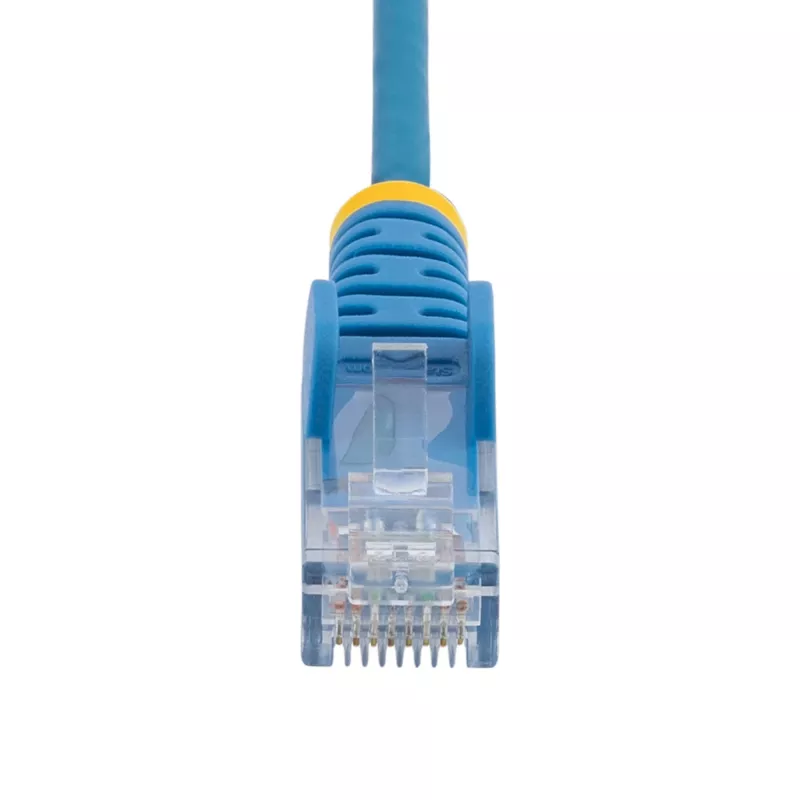 StarTech.com Cable CAT6 de 2,5 m – Delgado – Conectores RJ45 sin lengüeta – Azul