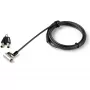 StarTech.com Candado de cable universal 3 en 1 para portátil de 2 m – Candado de cable de seguridad con llave para portátil/sobremesa, compatible con ranura K, Nano y Wedge – Candado de cable de acero antirrobo con llaves