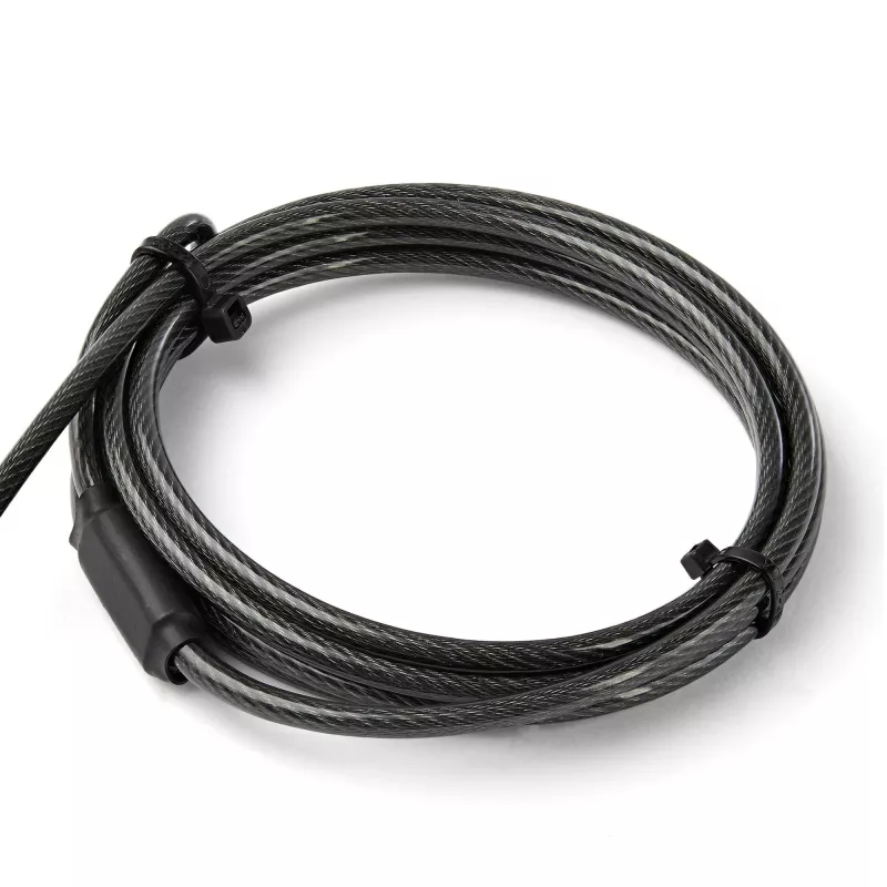 StarTech.com Candado de cable universal 3 en 1 para portátil de 2 m – Candado de cable de seguridad con llave para portátil/sobremesa, compatible con ranura K, Nano y Wedge – Candado de cable de acero antirrobo con llaves