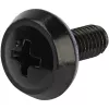 StarTech.com Pack de 50 tuercas de jaula y tornillos con arandelas para rack de servidor 10-32 – Kit de hardware de montaje en rack – Tuercas de clip/jaula y tornillos para agujeros cuadrados – Negro – TAA