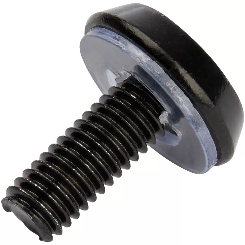 StarTech.com Pack de 50 tuercas de jaula y tornillos con arandelas para rack de servidor 10-32 – Kit de hardware de montaje en rack – Tuercas de clip/jaula y tornillos para agujeros cuadrados – Negro – TAA