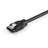StarTech.com Cable SATA redondo de 0,6 m, 0,6 m, SATA III, SATA 7 pines, SATA 7 pines, macho/macho, negro
