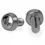 StarTech.com Tornillos para rack de servidor 12-24 – Pack de 50 – Niquelados