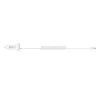 StarTech.com Cargador de coche Lightning con cable en espiral, cable en espiral Lightning de 1 m, 12 W, blanco, adaptador de carga de coche USB de 2 puertos para teléfonos y tablets, cargador de coche USB dual para iPhone