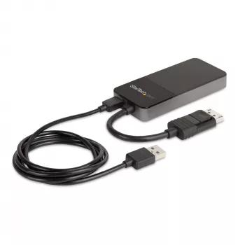 StarTech.com Adaptador multipantalla de 3 puertos – Splitter de vídeo DisplayPort 1.4 a 3x DisplayPort 4K – Doble o triple 4K – Hub MST DisplayPort para portátil/sobremesa para varios monitores – Solo para PCs con Windows