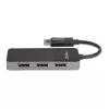 StarTech.com Adaptador multipantalla de 3 puertos – Splitter de vídeo DisplayPort 1.4 a 3x DisplayPort 4K – Doble o triple 4K – Hub MST DisplayPort para portátil/sobremesa para varios monitores – Solo para PCs con Windows