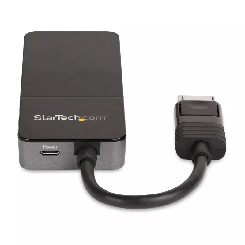 StarTech.com Adaptador multipantalla de 3 puertos – Splitter de vídeo DisplayPort 1.4 a 3x DisplayPort 4K – Doble o triple 4K – Hub MST DisplayPort para portátil/sobremesa para varios monitores – Solo para PCs con Windows