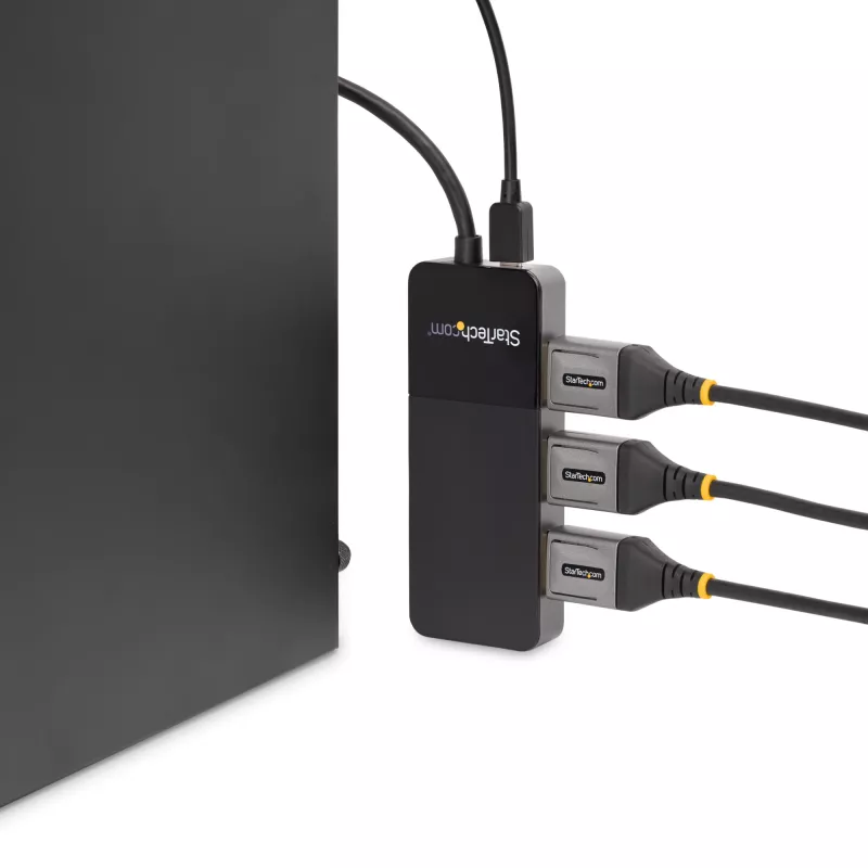 StarTech.com Adaptador multipantalla de 3 puertos – Splitter de vídeo DisplayPort 1.4 a 3x DisplayPort 4K – Doble o triple 4K – Hub MST DisplayPort para portátil/sobremesa para varios monitores – Solo para PCs con Windows
