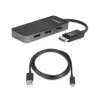 StarTech.com Adaptador multipantalla de 3 puertos – Splitter de vídeo DisplayPort 1.4 a 3x DisplayPort 4K – Doble o triple 4K – Hub MST DisplayPort para portátil/sobremesa para varios monitores – Solo para PCs con Windows
