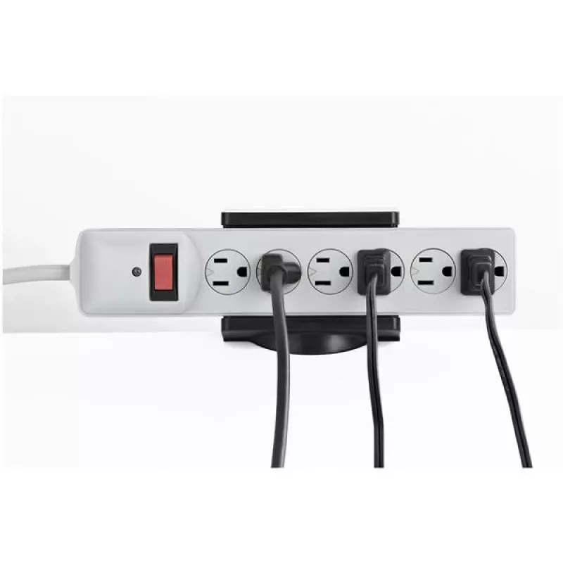 StarTech.com Montaje de escritorio universal para regleta de enchufes - Ajustable - Soporte con abrazadera de mesa para regleta de enchufes