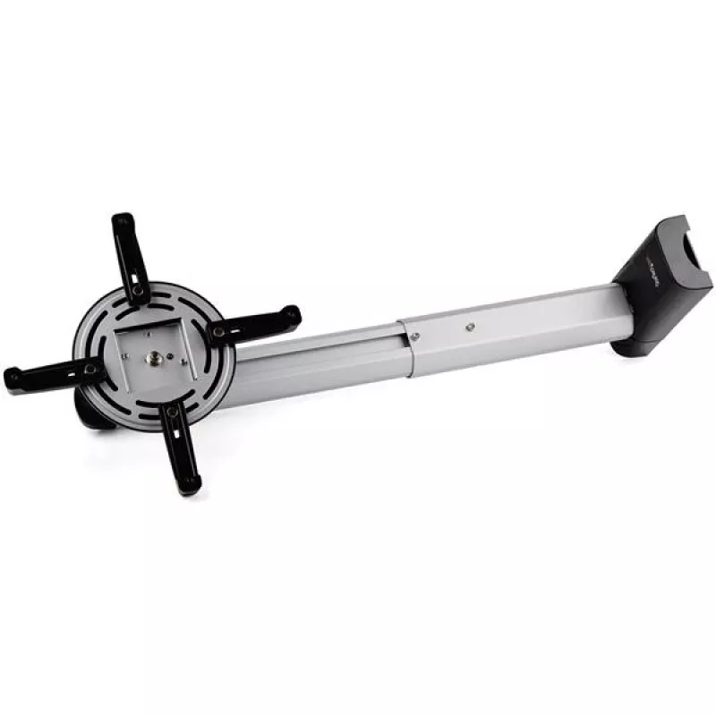 StarTech.com Soporte de pared universal para proyector - Soporte para proyector compatible con proyectores de tiro corto y ultra corto de hasta 15 kg - Inclinable/Giratorio/Orientable - Distancia ajustable a la pared de 42 cm a 70,5 cm - TAA
