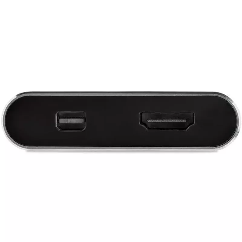 StarTech.com Adaptador de vídeo multipuerto USB-C – Adaptador de monitor USB-C a HDMI 2.0 o Mini DisplayPort 1.2 4K 60 Hz – Convertidor de pantalla USB Type-C 2 en 1 HDMI/MDP HBR2 HDR – Compatible con TB3