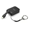 StarTech.com Adaptador USB-C a HDMI compacto – Convertidor de pantalla de vídeo USB Type-C a HDMI 4K 30Hz con anilla para llavero – Dongle USB-C DP Alt Mode a monitor HDMI – Compatible con Thunderbolt 3