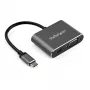 StarTech.com Adaptador de vídeo multipuerto USB-C – Adaptador de monitor USB-C a Mini DisplayPort 1.2 4K 60Hz o VGA 1080p – Convertidor de pantalla USB Type-C 2 en 1 MDP HBR2 HDR/VGA – Compatible con TB3