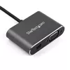 StarTech.com Adaptador de vídeo multipuerto USB-C – Adaptador de monitor USB-C a Mini DisplayPort 1.2 4K 60Hz o VGA 1080p – Convertidor de pantalla USB Type-C 2 en 1 MDP HBR2 HDR/VGA – Compatible con TB3