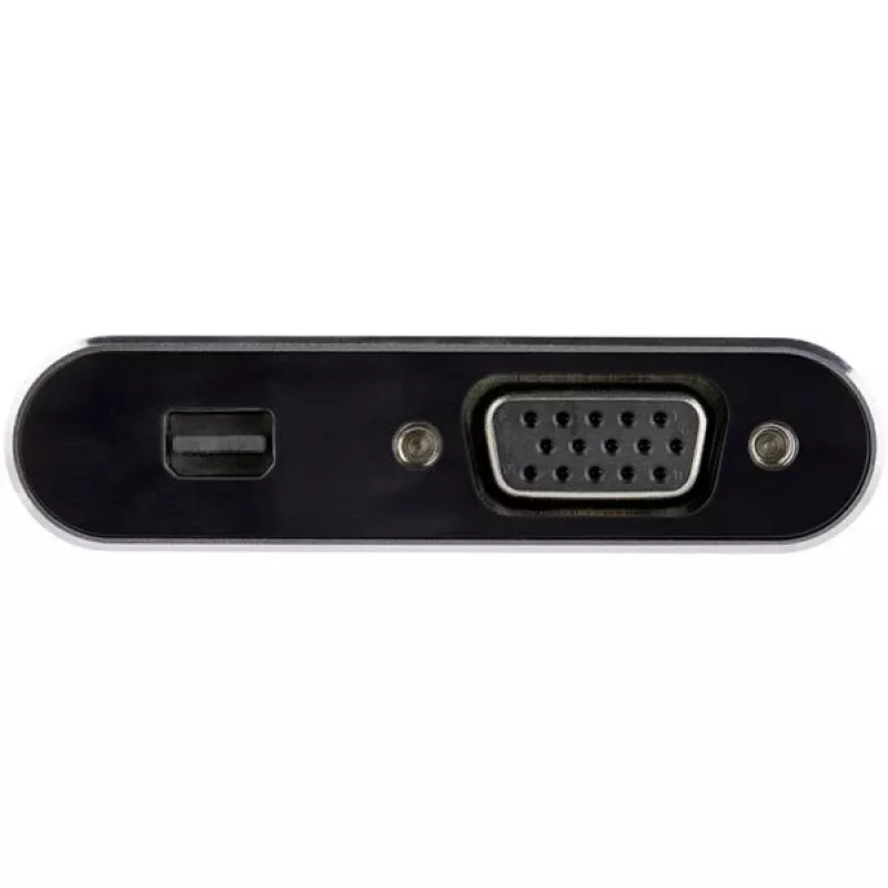 StarTech.com Adaptador de vídeo multipuerto USB-C – Adaptador de monitor USB-C a Mini DisplayPort 1.2 4K 60Hz o VGA 1080p – Convertidor de pantalla USB Type-C 2 en 1 MDP HBR2 HDR/VGA – Compatible con TB3