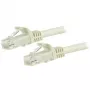 StarTech.com Cable Ethernet CAT6 de 7,5 m - Blanco Cable Ethernet Gigabit CAT 6 -250M 100W PoE RJ45 UTP Cable de red/parche con protección de lengüeta y alivio de tensión probado individualmente