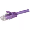 StarTech.com Cable Ethernet CAT6 de 1,5 m – Morado, Cable Ethernet Gigabit CAT 6 – 250 MHz, 100 W PoE, RJ45 UTP, Cable de red/parcheo, snagless con alivio de tensión, probado individualmente