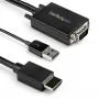 StarTech.com Cable convertidor VGA a HDMI de 2 m con soporte de audio USB y alimentación – Cable adaptador de vídeo analógico a digital para conectar un PC VGA a un monitor HDMI – Cable de monitor 1080p macho a macho