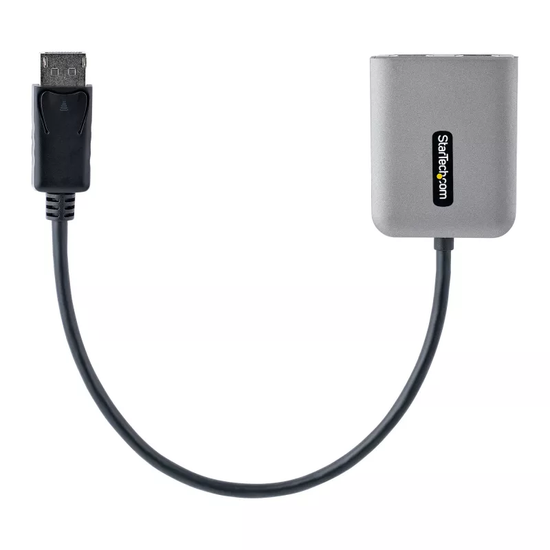 StarTech.com Hub DP a Dual HDMI MST - Dual HDMI 4K 60Hz - Adaptador DisplayPort multipantalla con cable de 30 cm - Hub Multi Stream Transport DP 1.4, DSC | HBR3 - Splitter DP a HDMI