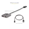 StarTech.com Hub DP a Dual HDMI MST - Dual HDMI 4K 60Hz - Adaptador DisplayPort multipantalla con cable de 30 cm - Hub Multi Stream Transport DP 1.4, DSC | HBR3 - Splitter DP a HDMI