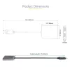StarTech.com Hub DP a Dual HDMI MST - Dual HDMI 4K 60Hz - Adaptador DisplayPort multipantalla con cable de 30 cm - Hub Multi Stream Transport DP 1.4, DSC | HBR3 - Splitter DP a HDMI