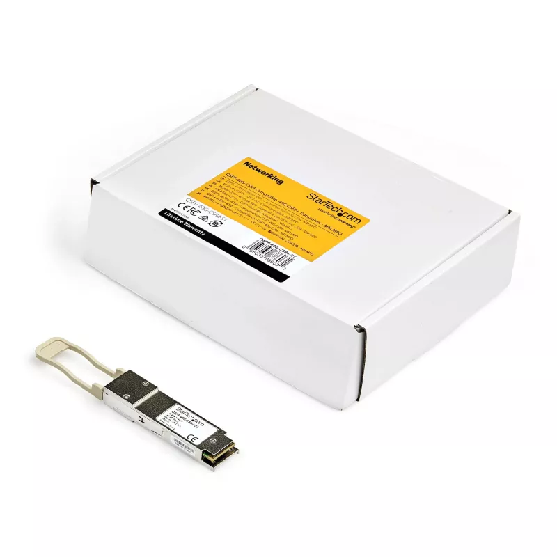 StarTech.com Módulo QSFP+ compatible con Cisco QSFP-40G-CSR4 – 40GBASE-SR4 – Transceptor de fibra multimodo MMF 40GbE – 40GE Gigabit Ethernet QSFP+ – MPO 300 m – 850 nm – DDM Cisco Firepower, ASR9000, ASR1000