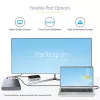 StarTech.com Carcasa Thunderbolt 3 NVMe de 4 bahías, Para unidades SSD M.2 NVMe, 1x DisplayPort Vídeo/ 2x Puertos TB3 Downstream, 40 Gbit/s, Fuente de alimentación de 72W, Carcasa externa para disco duro