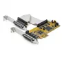 StarTech.com Tarjeta adaptadora serie RS232 PCI Express de 8 puertos, tarjeta serie PCIe RS232, UART 16C1050, tarjeta controladora/expansora serie DB9 de perfil bajo, protección ESD de 15 kV, solo Windows – TAA