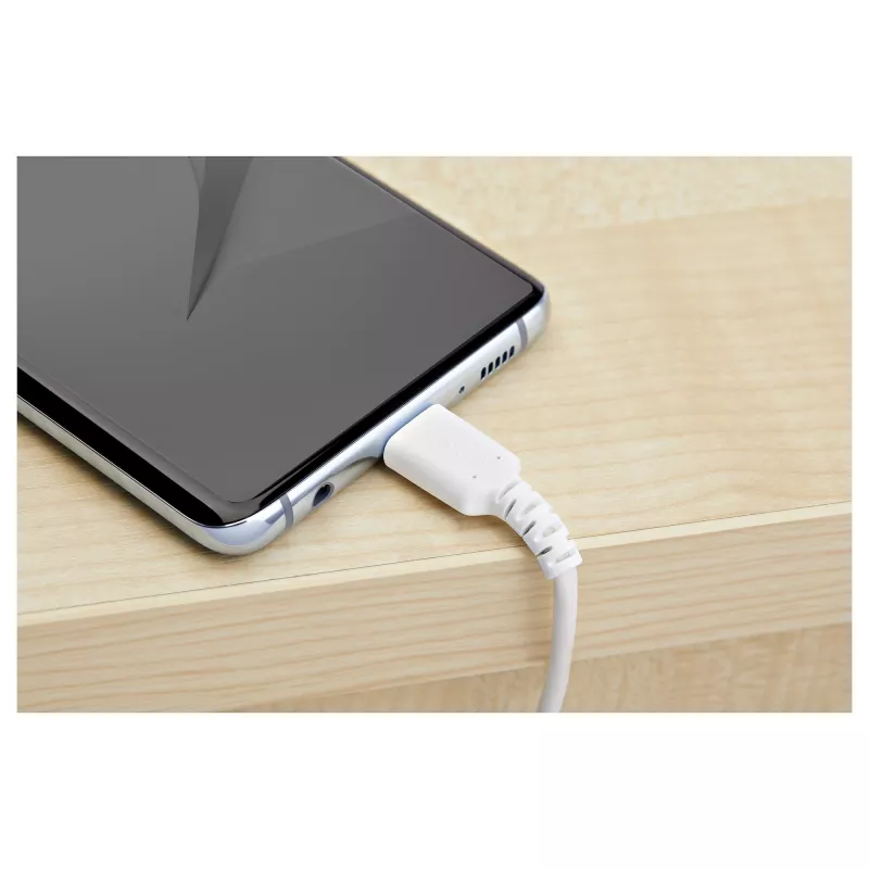 StarTech.com Cable de carga USB-A a USB-C de 1 m – Cable resistente de carga rápida y sincronización USB 2.0 a USB Type-C – Funda TPE resistente con fibra de aramida M/M 3A Blanco – Samsung S10, iPad Pro, Pixel