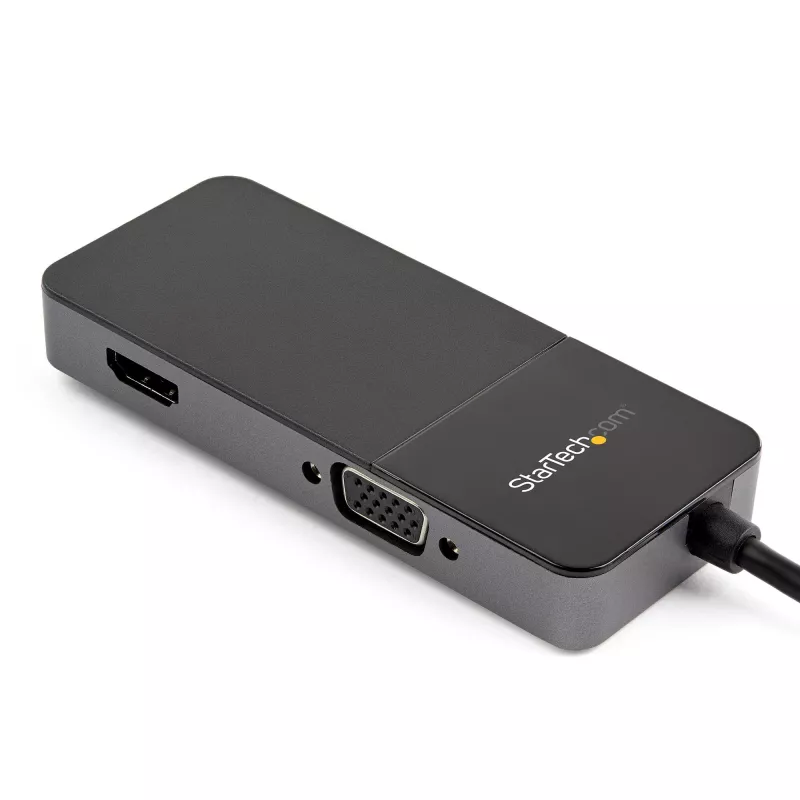 StarTech.com Adaptador USB 3.0 a HDMI y VGA - Adaptador convertidor multipuerto USB Type-A de doble monitor 4K/1080p - Tarjeta gráfica de vídeo externa para múltiples pantallas - Adaptador USB multidisplay