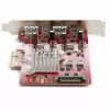 StarTech.com Tarjeta USB PCIe de 4 puertos – Tarjeta de expansión USB PCI Express de 10 Gbit/s con 2 controladores – 2x puertos USB-C y 2x USB-A (USB 3.2/3.1 Gen 2) – Tarjeta PCIe USB/USB-C – Full Profile