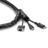StarTech.com Manguito de gestión de cables de 2,5 m (8,2 ft.) – Espiral – 45 mm de diámetro