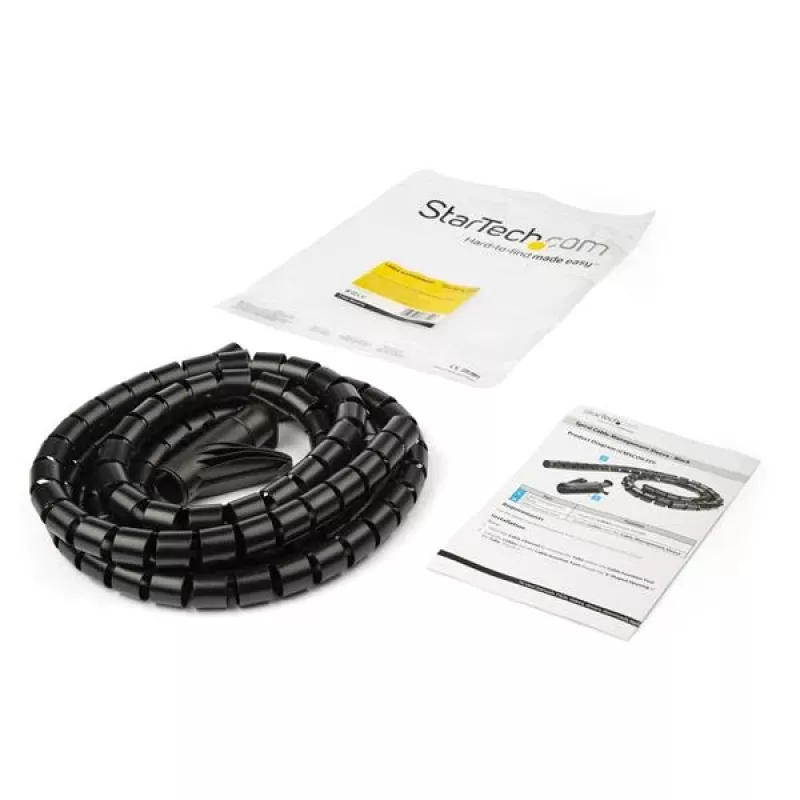 StarTech.com Tubo espiral de gestión de cables de 2,5 m – 25 mm de diámetro